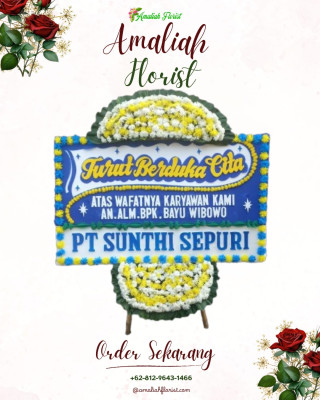 Papan Bunga Duka di Mangkunegara