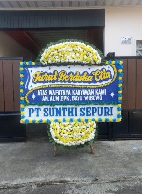 Papan Bunga Duka di Mangkunegara