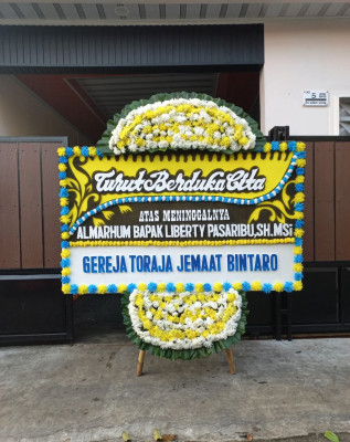 Papan Bunga Duka di Mangkunegara