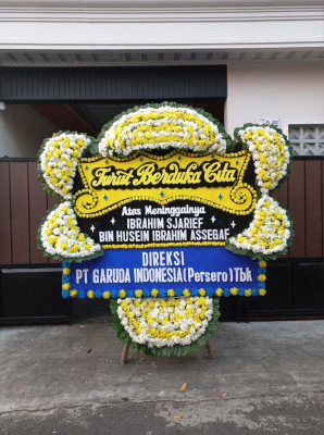 Papan Bunga Duka di Mangkunegara